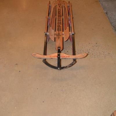 Gladding "Speedway" Metal Runner Sled 54"