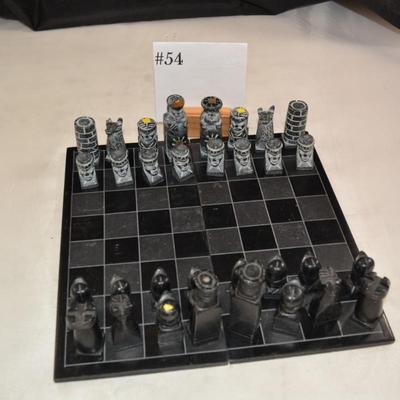 Small Soapstone Chess Set South America