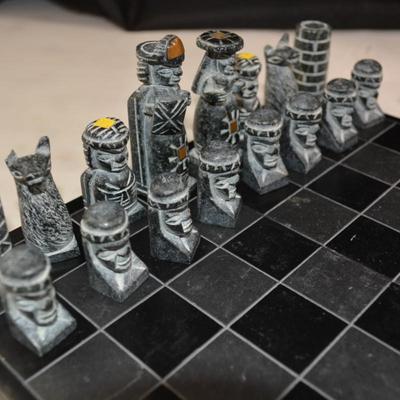 Small Soapstone Chess Set South America