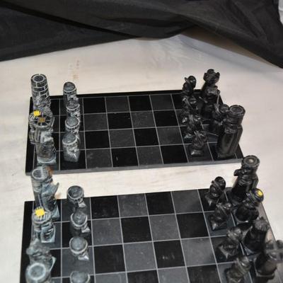 Small Soapstone Chess Set South America