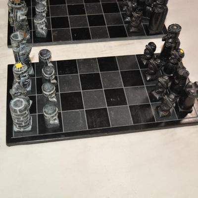 Small Soapstone Chess Set South America