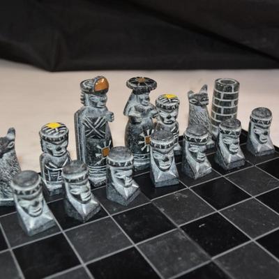 Small Soapstone Chess Set South America