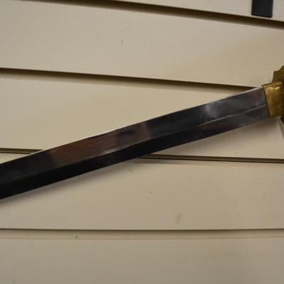 Katana Style Long Sword with Scabbard, Pakistan 36.5"