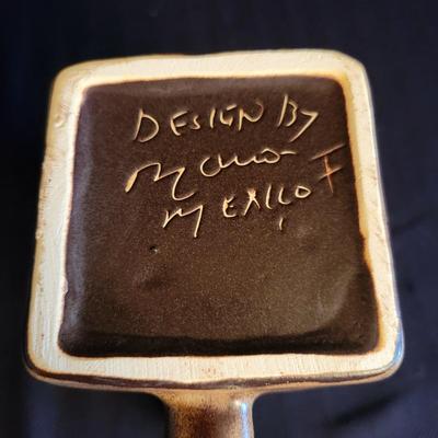 Decorative Pottery Art Tiles and a Signed Coffee Cup (K-DW)