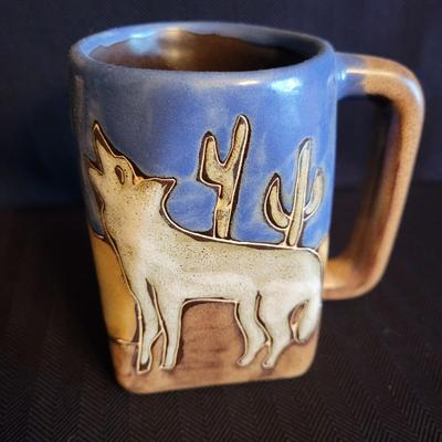 Decorative Pottery Art Tiles and a Signed Coffee Cup (K-DW)