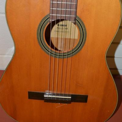 Vintage 60's Yamaha No. G-60 Nippon Gakki Classical Guitar 40"X14.5"X4"