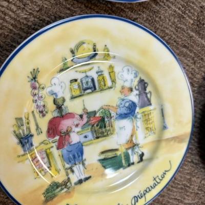 William Sonoma French Baking Themed Wall Plates