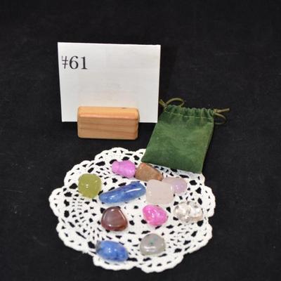 Small Polished Rock Collection w/ Bag