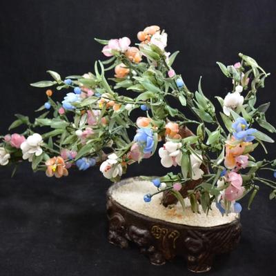 Bonsai Style Asian Polished Stone Tree 25"X13"