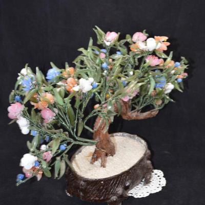 Bonsai Style Asian Polished Stone Tree 25"X13"