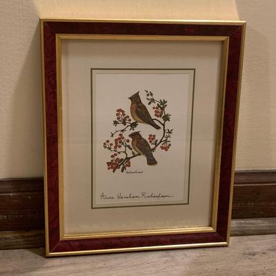 Two Anne Worsham Richardson Signed Framed Prints (BD-HS)