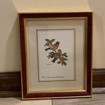 Two Anne Worsham Richardson Signed Framed Prints (BD-HS)