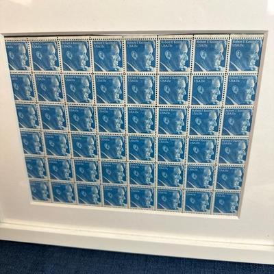 Lot 42, Robert Kennedy framed stamps 15â€œ x 12â€œ