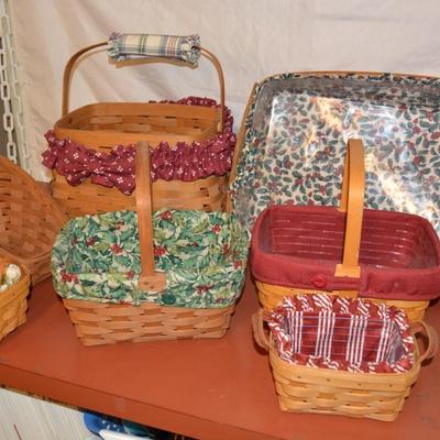 Lot of 7 Longaberger Baskets