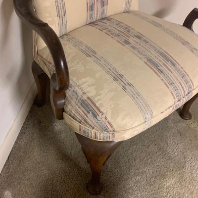 PAIR High Back Upholstered Casual Chairs