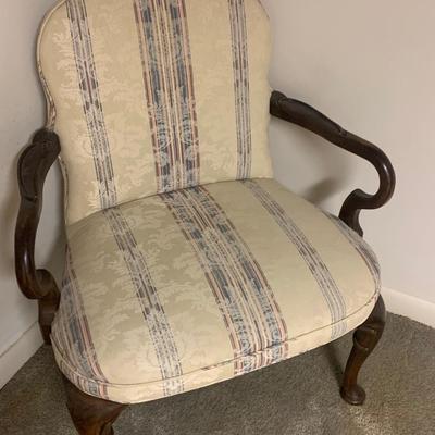 PAIR High Back Upholstered Casual Chairs