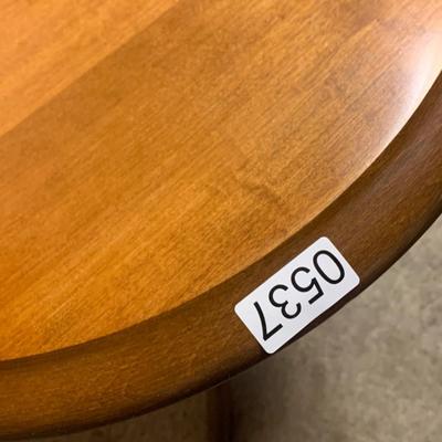 Clean Solid Wood Round Table