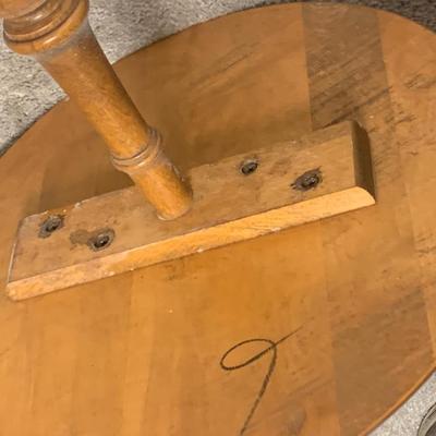 Clean Solid Wood Round Table