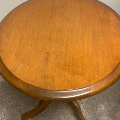 Clean Solid Wood Round Table