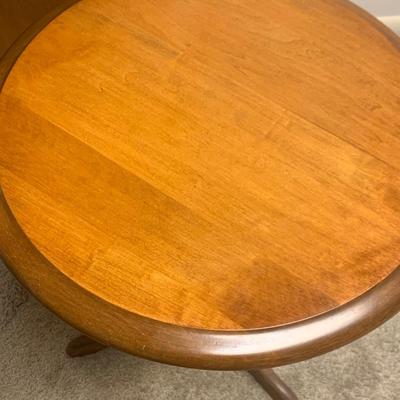 Clean Solid Wood Round Table
