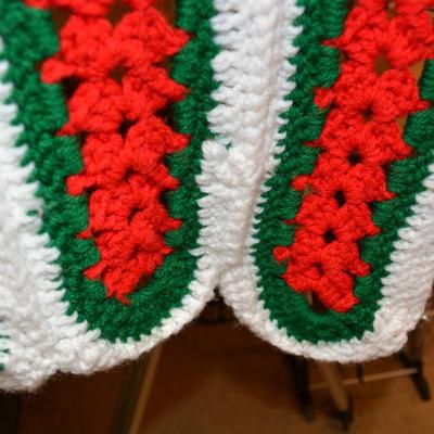 Christmas Crochet Throw Blanket 78"X50"