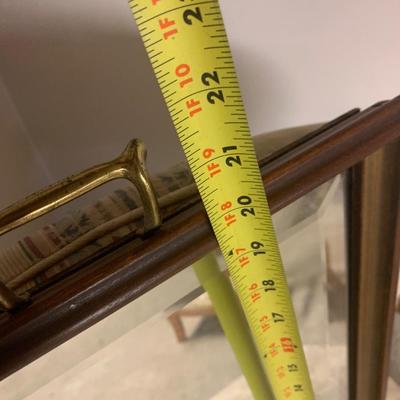 Wood / Mirror Serving Tray