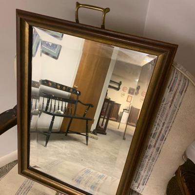 Wood / Mirror Serving Tray