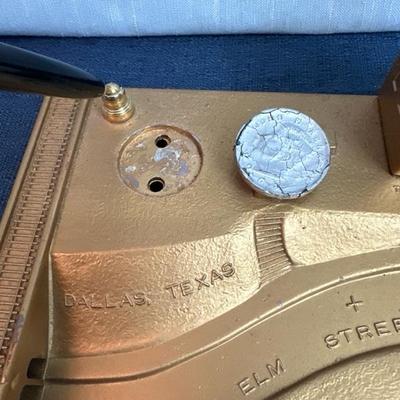 Lot 49, metal, JFK, assassination site desk set