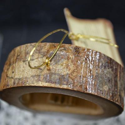 Small Hanging Olive Wood Nativity Bethlehem 3"X3"