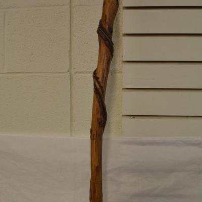 Vintage Vine Wrapped Hiking Stick 50"