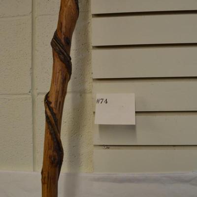 Vintage Vine Wrapped Hiking Stick 50"