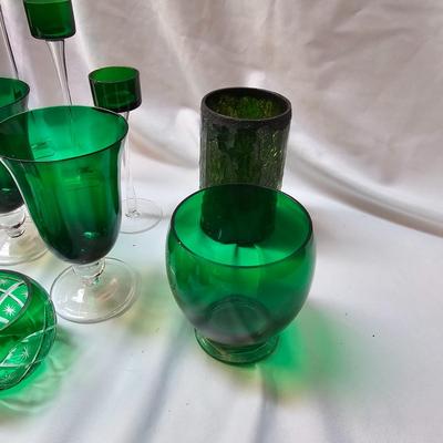 Red & Green Candleholders  (S1-JS)