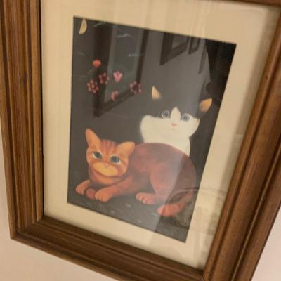 Framed Folk Art Prints Lot