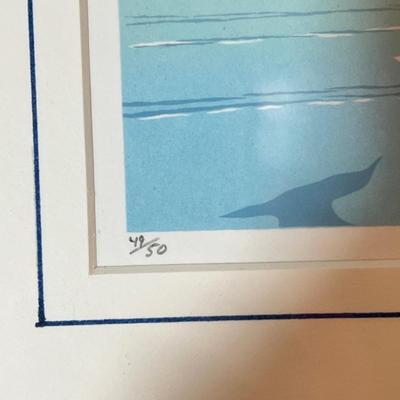 Framed Numbered Signed Lithograph â€œCobb Island Stationâ€