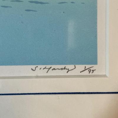 Framed Numbered Signed Lithograph â€œCobb Island Stationâ€