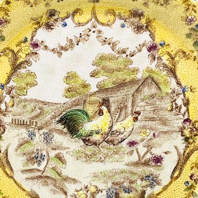 WONG LEE ~ Yellow Porcelain Charger