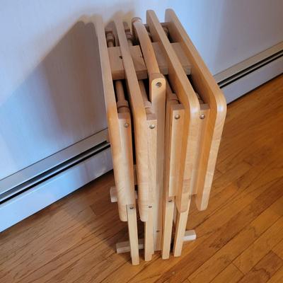 Four Folding Tables and Storage Stand (DR-DW)