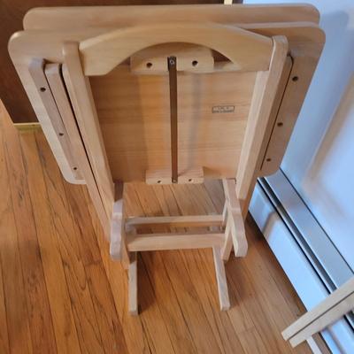 Four Folding Tables and Storage Stand (DR-DW)