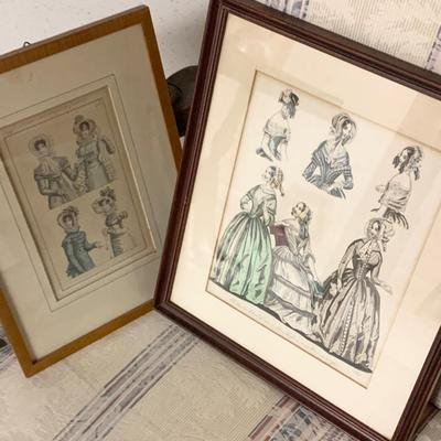 Vintage Ladies Fashion Framed Prints