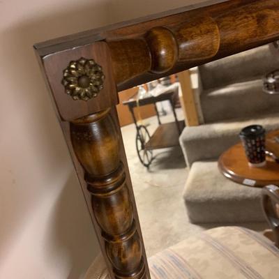 Heavy Wood Framed Mirror