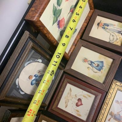 Folk Art Theorem Prints Framed Lot