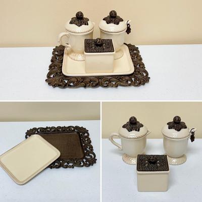 GG COLLECTIONS ~ Eight (8) Assorted Misc Ceramic / Metal Kitchen Set