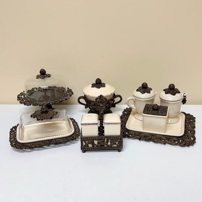 GG COLLECTIONS ~ Eight (8) Assorted Misc Ceramic / Metal Kitchen Set