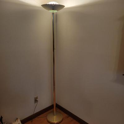 Gold Floor Lamp W/Uplighting (LR-DW)