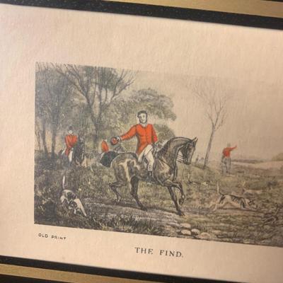 Hunt Scenes Framed Prints Lot