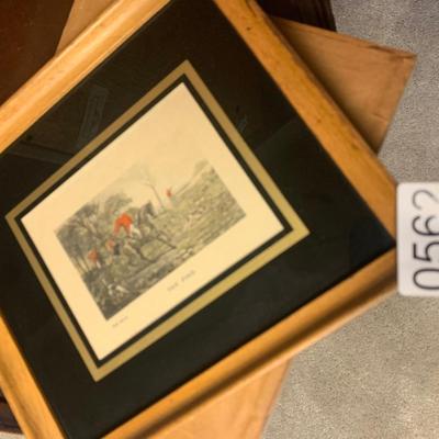 Hunt Scenes Framed Prints Lot
