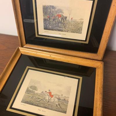 Hunt Scenes Framed Prints Lot
