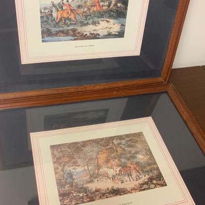Framed Hunt Prints