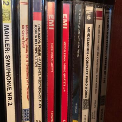 Large Classical Music Collection incl. CDs, Books, Records, & CD Rack (BO-HS)