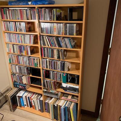 Large Classical Music Collection incl. CDs, Books, Records, & CD Rack (BO-HS)